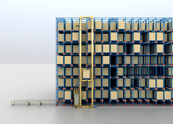 Radio Shuttle Pallet Racking System , Industrial Warehouse Storage Shelves