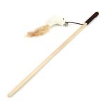 M Size Cat Teaser Wand Cute Wood Cat Feather Wand OEM ODM Cat Teaser Stick