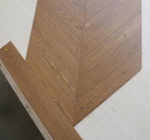 Wholesale premium White Oak Chevron Engineered parquet flooring from china suppliers