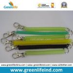 Spiraling Coil Key Chains W/Plastic Snap Clip Hook