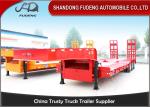 FUWA / BPW Axle Low Bed Semi Trailer High Tensile Steel Q345B Material
