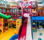 Naughty Kids Indoor Playground Interactive Soft Trampoline With Projection