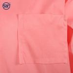 S&J wholesale disposable medical lab jacket nursing short pink custom non woven