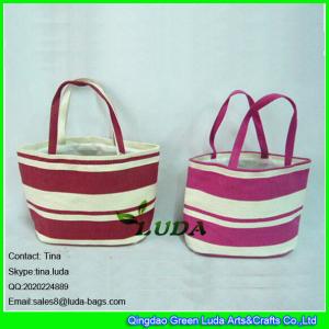 China LUDA striped small kids beach paper straw bag buy handbags online on sale