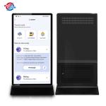 Durable 65in Digital Signage Kiosk Floor Standing 480nits High Bright