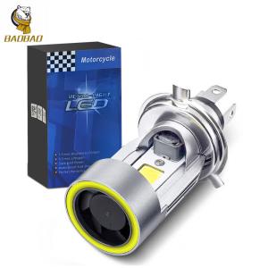 Wholesale COB Angel Eye 20W LED Headlamp Motorcycles Light H4 LED Headlight from china suppliers