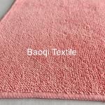 Pink 2 layers thick twist solid microfiber dish rags， tea towels wipes,single