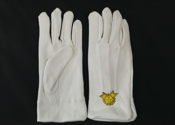 Ergonomic Design Military White Dress Gloves , Parade Ceremonial Glove 21s