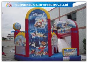 Wholesale Colorful Slide Inflatable Bouncy Castle Inflatable Bouncers For Kids With Full Printing from china suppliers