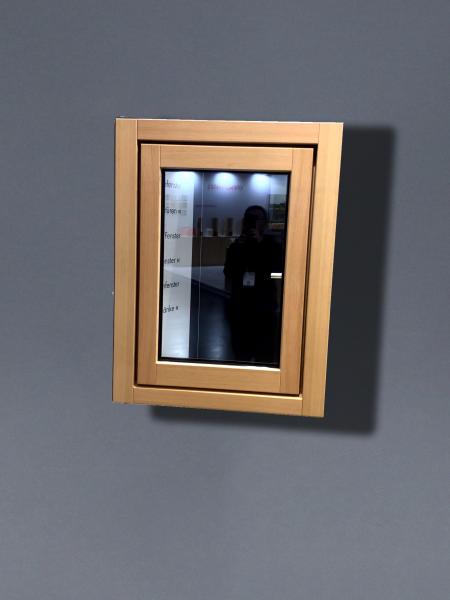White American Upvc Window / Upvc Casement Window With Woodgrain Finish And