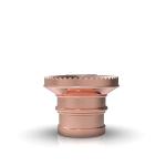 Round Cyclindrical Zinc Alloy Perfume Bottle Caps For 15mm Neck