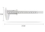 Slide Scale Plastic Eyebrow Measuring Microblading Caliper Permanent Makeup