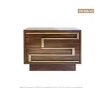 Small Hotel Bedside Tables With Drawers , Living Room Wood Nightstand