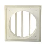Mechanical Life 3 Years White Bathroom Fixed Louvre Grille in 100mm 125mm 150mm