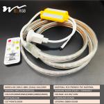 110V 220V LED Strip Light Outdoor Waterproof Dual Color White and Warm White