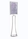 Replaceable Holder Hotel Display Stand PULV Notice Board Stand
