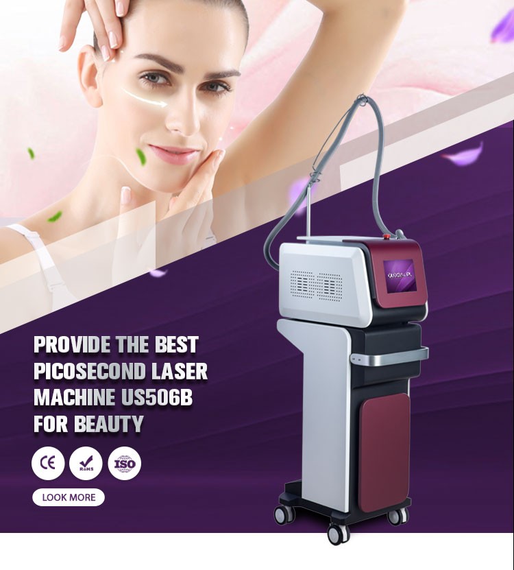 Colorful Pico Laser Tattoo Removal Machine 1500W Power For Beauty Salon
