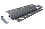 Plaster Drywall LED Strip Channel Extrusion 81*15mm Anodized For Wall Lighting