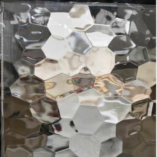 Water Cube Bathroom Window Textured Tempered Glass Tempered Glass 4MM 2000 X