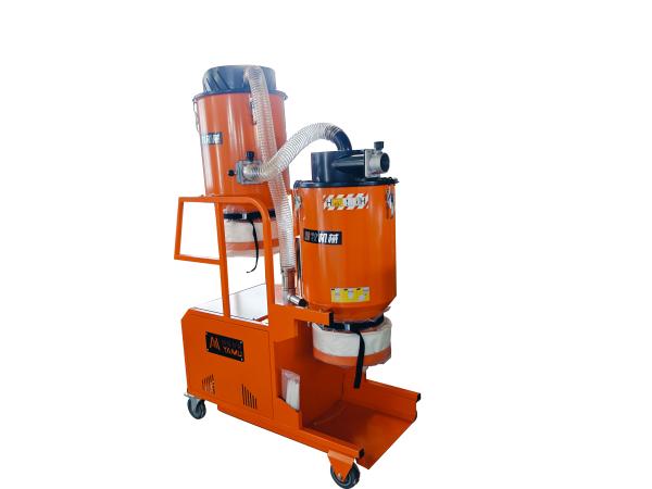 Industrial Concrete Vacuum Cleaner With Manual Filter Cleaning Wooden Case