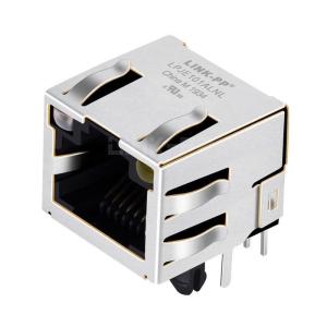 Wholesale Tab UP Green&amp;Orange/Yellow LED 1X1 Port 8P8C RJ45 Connector without Integrated Magnetics from china suppliers