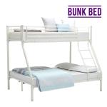 Space Saving Design Metal Platform Bed , Steel Pipe Bunk Bed For Adults