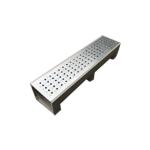 Walkway Water Drainage Channel / Polymer Concrete Trench Drain With Slotted