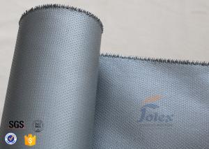 Wholesale Silicone Coated Fiberglass Fabric Fire Blanket Cloth 580gsm 0.55mm Grey Color from china suppliers