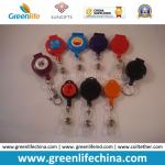Solid Colors Promotional Plastic Round ID Badge Yoyo Reels