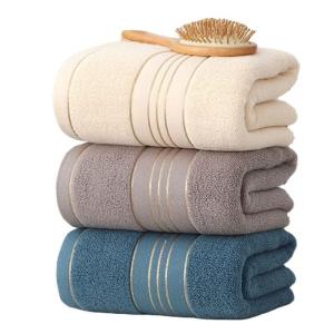 Wholesale Hot Custom Pure Cotton Luxury Custom Logo Absorption Soft Golden Satin Dobby Bath Face Hand Hair Towel Sets Baby Towel Sample from china suppliers