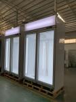 Refrigerator Promotional Double Door Fridge With Glass Door Commercial Beverage