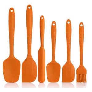 Buy cheap Silicone Spatula Set-Orange 6 Pieces Non-stick-Stainless Steel Mandrel from wholesalers