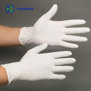 Wholesale White Superior Cleanroom Nitrile Gloves Class 100/ISO 5 from china suppliers