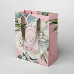 Hot Stamping Logo Matte Paper Bag Shopping Colorful Bag With Cotton String​