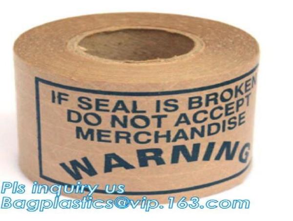 Fiber Reinforced Custom Printed Gummed Kraft Paper Packing Tape,Custom logo