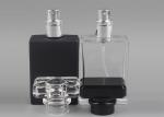 Cosmetic Super Clear Perfume Glass Bottle 50ml 100ml Black Matt Frosted Design