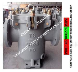 Wholesale IMPA 872008 MARINE CAN WATER FILTERS-MARINE CAN WATER STRAINER S-TYPE 5K-125A JIS F7121 BODY-CAST IRON FILTER-STAINLESS from china suppliers