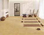 Waterproof 300x1800mm Yellow Brown Wooden Porcelain Strips For Living Room And