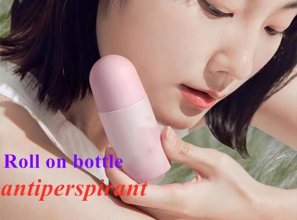 Curved Shape Round Bottom portable Black Lip Tint Roller Bottle Perfume