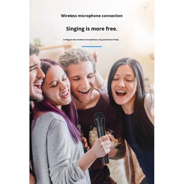 2.0 Channel High-Power 100W Wireless Karaoke Amplifier BT Lossless Decoding HDML ARC Optical Fiber Coaxial Electronics Stock