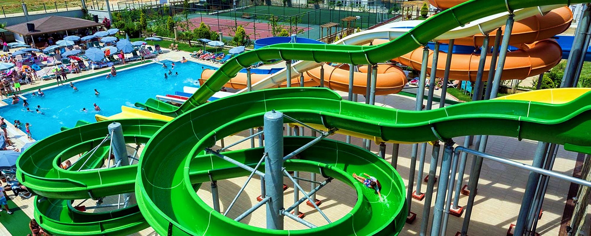 Amusement Park Adults Swimming Pool Water Equipment Kids Fiberglass Slide