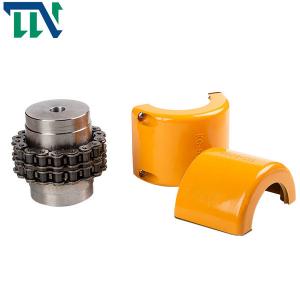 China Internal Gear Roller Chain Type Keyless Locking Shaft Coupling Motor Cast Iron on sale