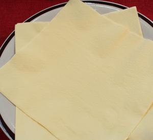 Wholesale 2Ply 15&quot; X 17&quot; Ivory 50ct Personalized Napkins With Gold Foil Luncheon from china suppliers