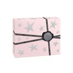 Pink Two Piece Lid Off Perfume Gift Boxes With 2 Cavities Insert