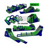 Commercial Outdoor Inflatable Obstacle 5k Greed Giant Adult Blow Up Obstacle