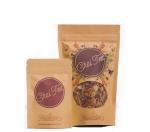 Top Quality Custom Logo Fda Food Grade Packing Brown Kraft Paper Bag With Zipper