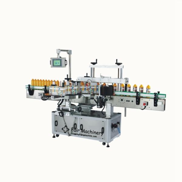 2.8KW 0.4mpa Double Side Sticker Labeling Machine Plastic Bottle Printing 20PCS