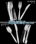 Disposable Biodegradable Corn Starch Fork Knife Spoon / Cutlery for Food