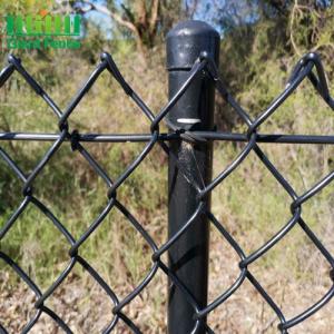 China Q195 Pvc Coated 50*50mm Plastic Chain Link Fence For Sports Ground on sale