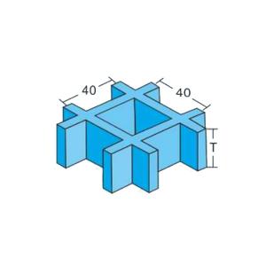 Wholesale Pultruded FRP Grating Panels Non Slip Treads 50 * 50mm For Secure Access Points from china suppliers